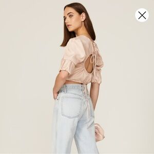 Love Blush Satin Blouse